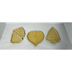 brown bag cookie mold Vintage Art 1986 Lot Of 3 Hoilday